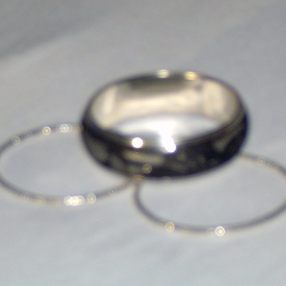 Set of Three Bangle Bracelets One Thick Two Thin - Picture 3 of 3